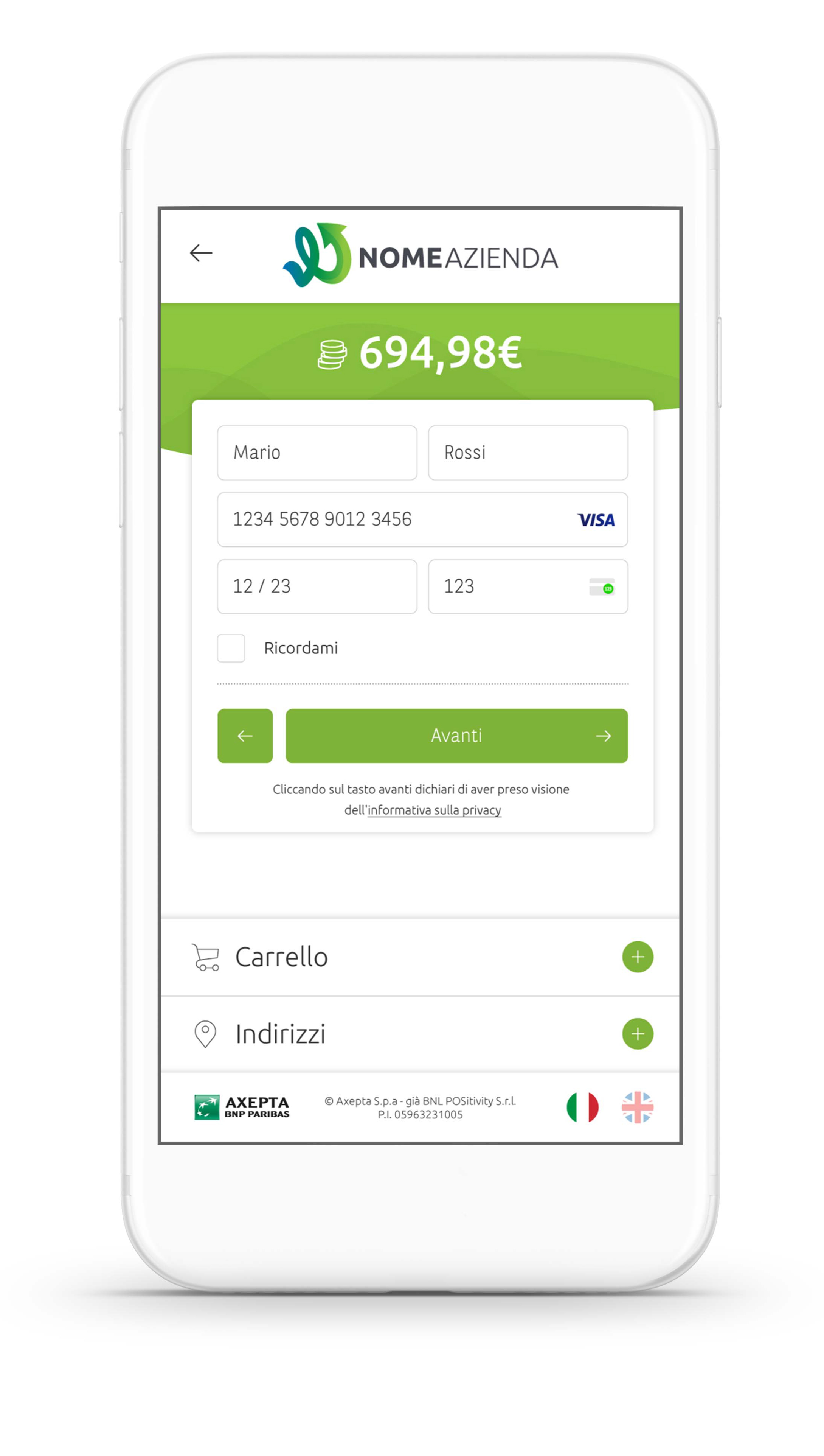Axepta Payment Gateway - App